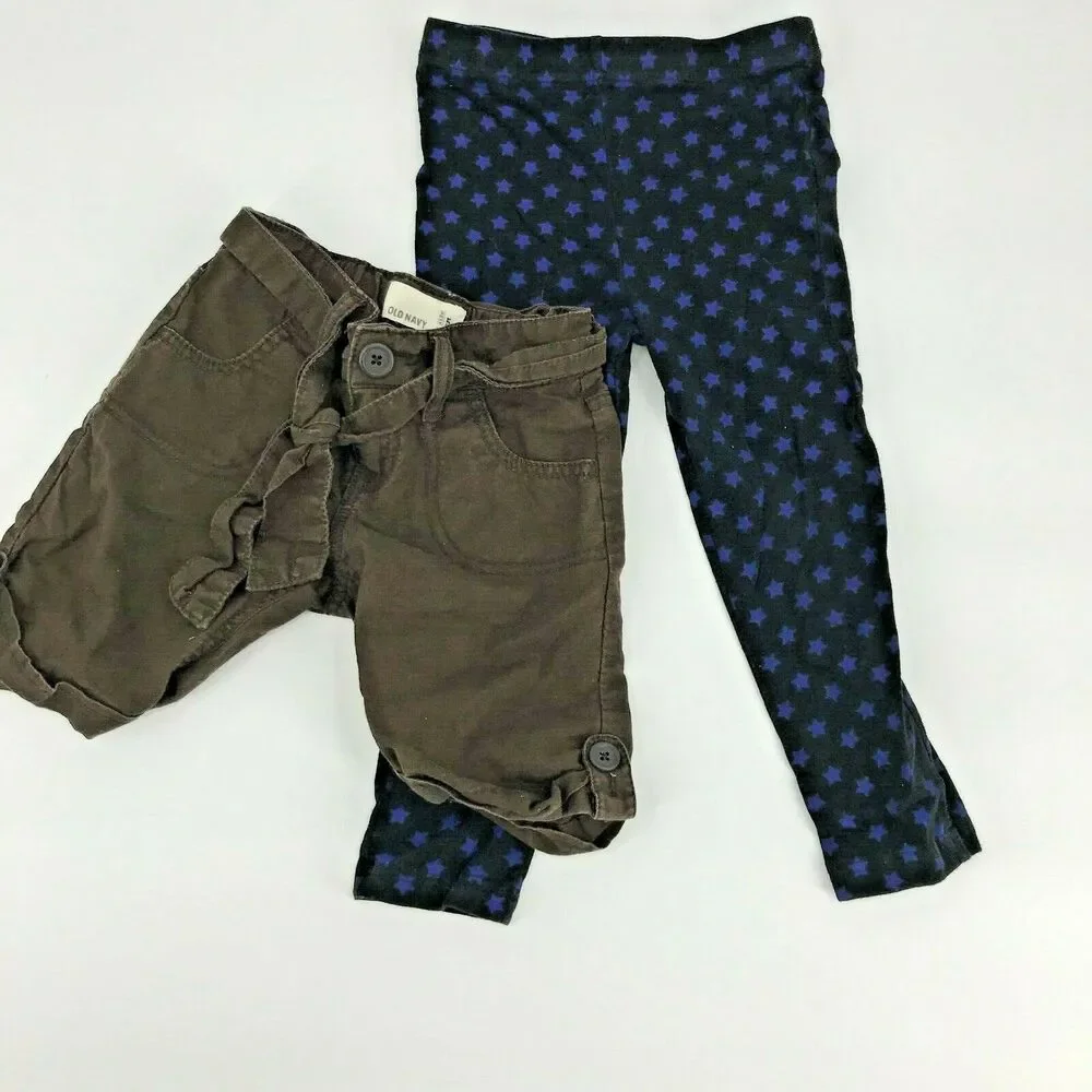 Old Navy Girls Leggings & Shorts Sz 5T 5